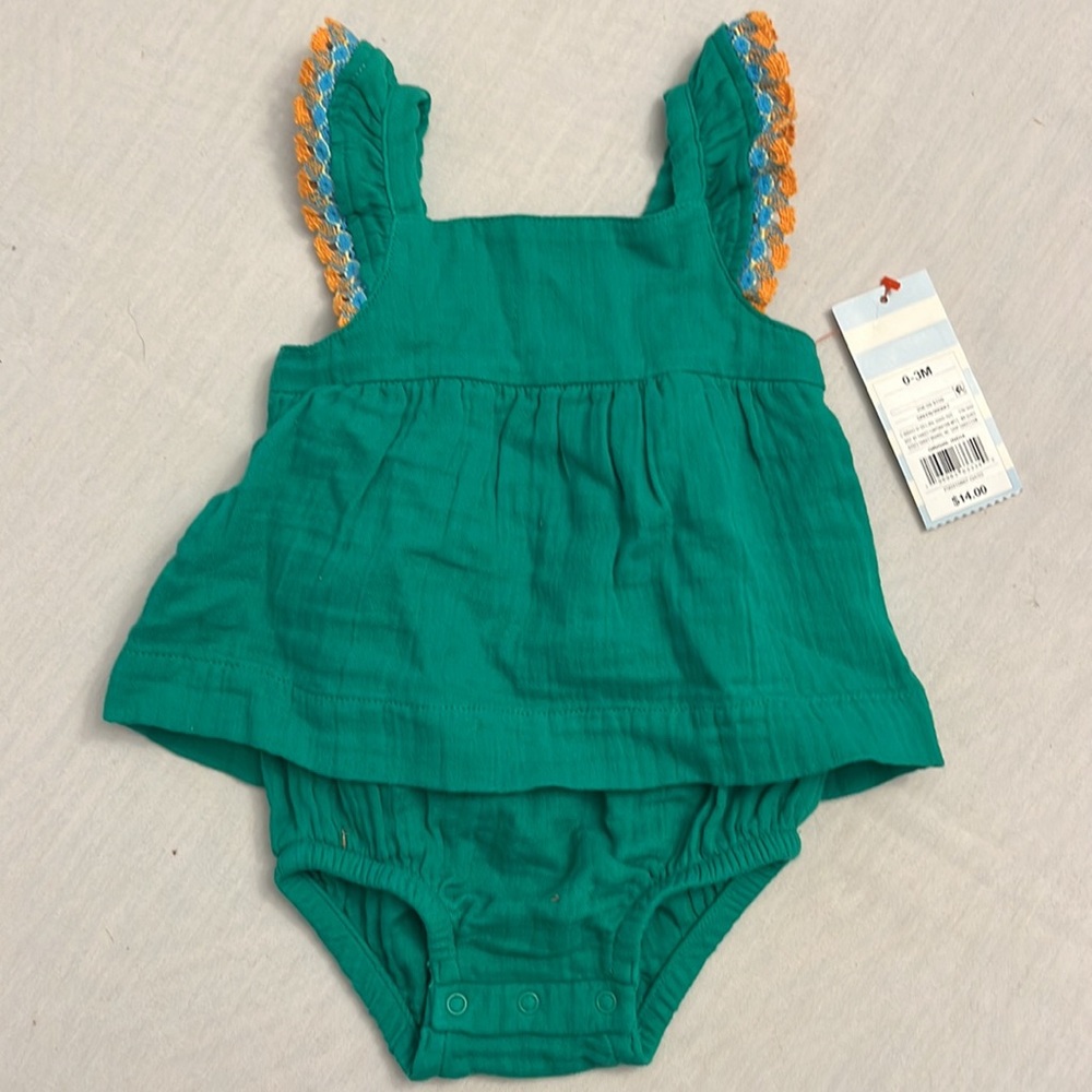 NWT Baby Girl Cat & Jack, Carter's 0 3 6 Month Summer Clothes ruffles - Picture 5 of 8